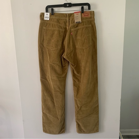 Levi’s Low Pro Mid Rise Straight Leg Corduroy Pants Tan Womens 31x30 - Picture 7 of 12